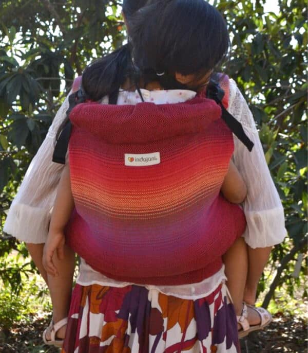 Mochila Ergonómica Indajani Toddler Arcoiris Rojo